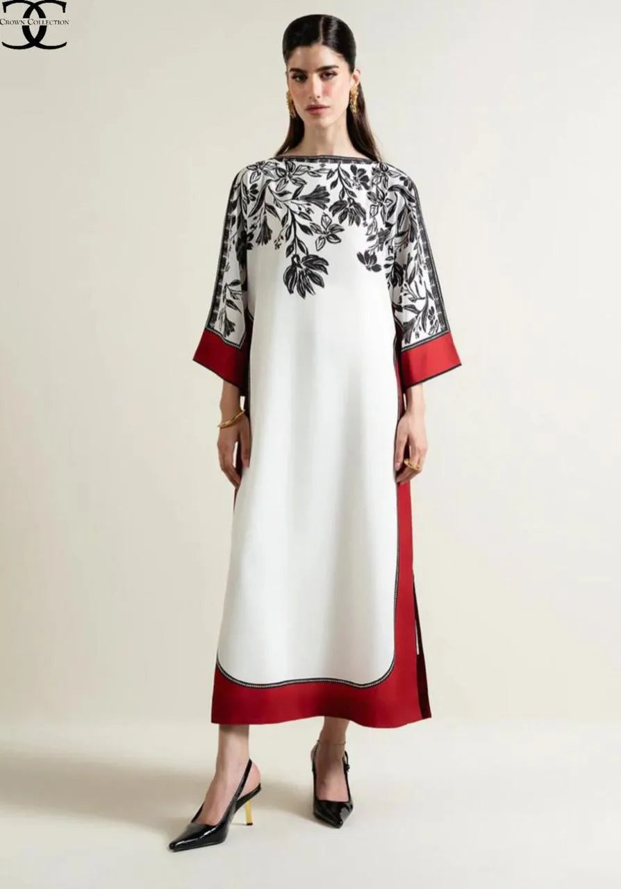 Trendy Women's Stitched Printed Swiss Lawn Shirt and Trouser Set - 2 Pcs